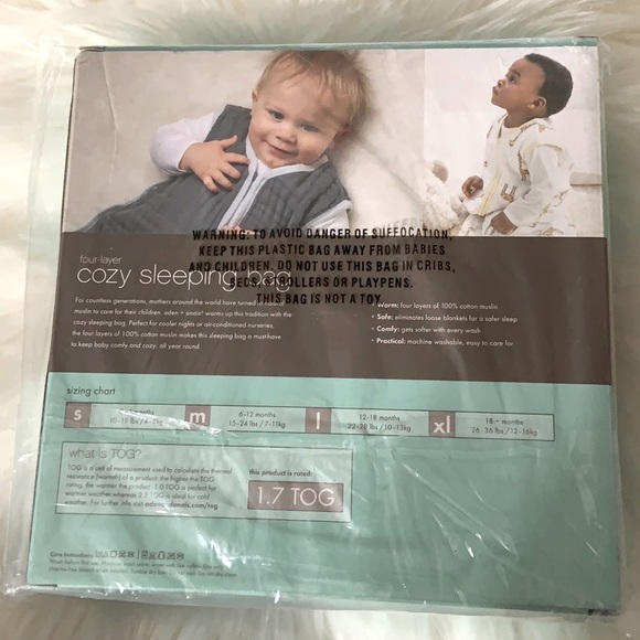 L- Aden+Anais Heartbreaker- Spot Cozy Sleeping Bag - Picture 4 of 6